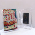 Wholesale Clear Display Frameless Plastic Fridge Magnetic Photo Frame Home Decor