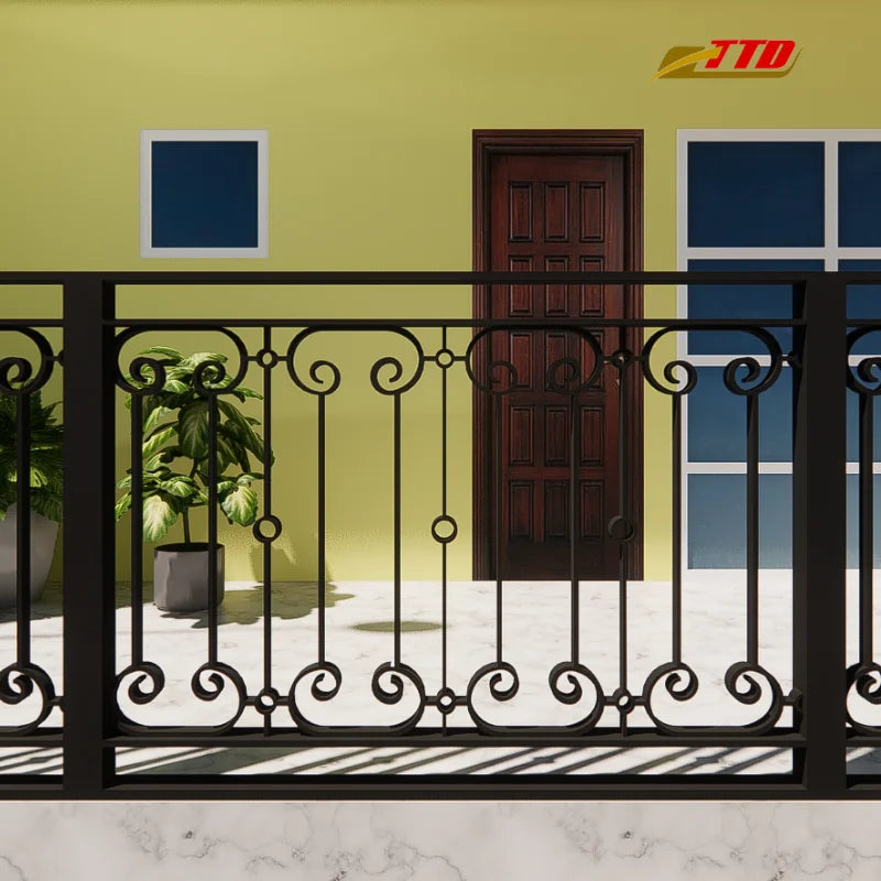 Transform Your Villa Balcony Into a Luxury Oasis Wrought Iron & Steel Canopy for Elegant Modern Home TTD Brand 1-Year Warranty