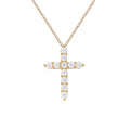 Women's Moissanite Cross Necklace in Pure Silver Niche Light Luxury High-End and Versatile New Style Collarbone Chain Pendant