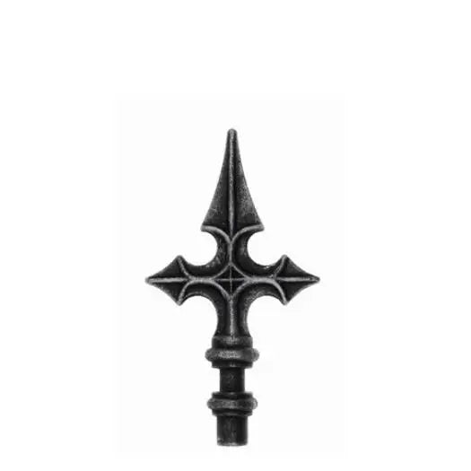 160x90mm Forging Wrought Iron Spearhead for Gate Fence Railing Handrail Balustrade