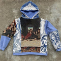 Custom Mens Clothing Supplier Satin Lined Heavy Cotton Woven Jacquard Tapestry Hoodie Manufacturer