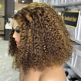 New Curly Natural Human Hair Lace Front Wigs Glueless 13*4 Brazilian Raw Hair Pre Pluck Hd Lace Frontal Wigs for Black Women