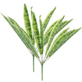 Artificial Tiger Piranha Sansevieria Bonsai Plants Snake Plant Film Leaf for Garden Green and Gold Porch Pot Party Decoration