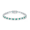 Custom Platinum Plated Tennis Bracelet Trendy CZ Zircon Fashion Women Chain Link Bracelets