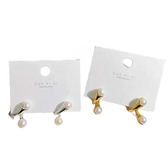 Fenyi Wholesale Copper Jewelry Vintage Fashion Unique Designer Baroque Modern Pearl Korea Earrings for Women