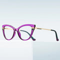 Fashion Cat Eye Women Eyeglasses Frame Blue Light Blocking Optical Glasses Custom Logo Eyewear Optical Spectacles