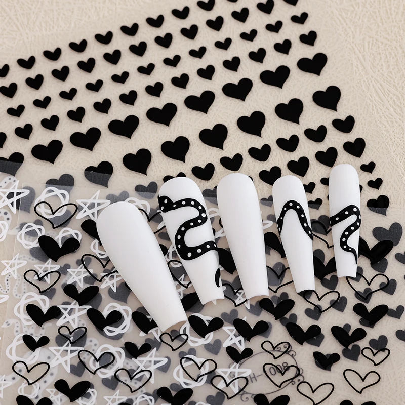 Environmentally Friendly Fashionable Exquisite Nail Decals DIY Wholesale Custom Nail Decals 3D Nail Art Decals