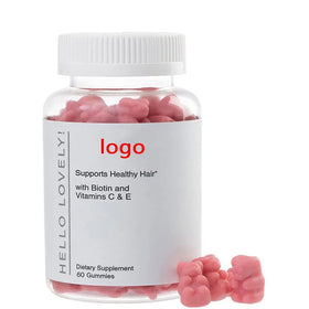 Private Label Women Multi-vitamin Multivitamin Bear Hair Vitamin Boitin Gummy Candy