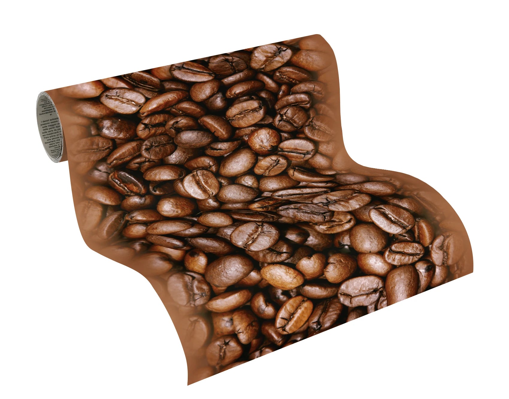 Made Germany Modern Geometric Coffee Beans Brown Foil Film Self Adhesive Smoke-Proof Sound-Absorbing Household Kitchen Wall