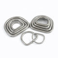 For XP138 Luxury DIY Handbag Accessories 304 Stainless Steel D Ring Buckles Eco-Friendly Shoulder Bag Strap Metal Rings