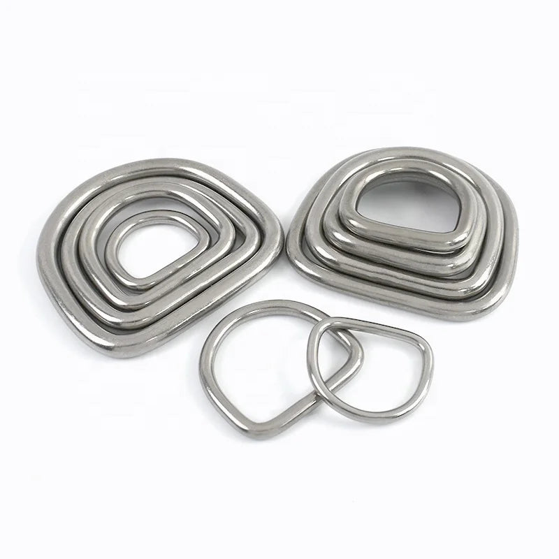 For XP138 Luxury DIY Handbag Accessories 304 Stainless Steel D Ring Buckles Eco-Friendly Shoulder Bag Strap Metal Rings
