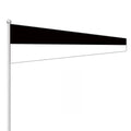 Promotional Product Top Black Bottom White Long Trapezoid Flag Number 6 Flags Printed International  Signal Flag