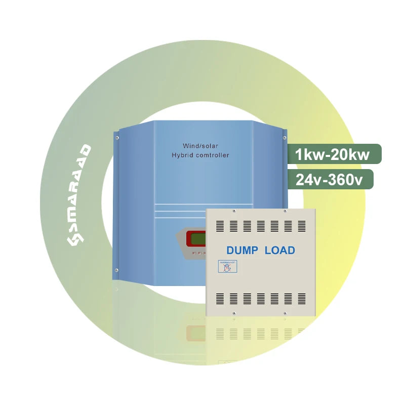 1kw 2kw 3kw 24v/48v/96v/120v PWM Wind Solar Hybrid Charge Controller for Solar System Wind Turbine Generator