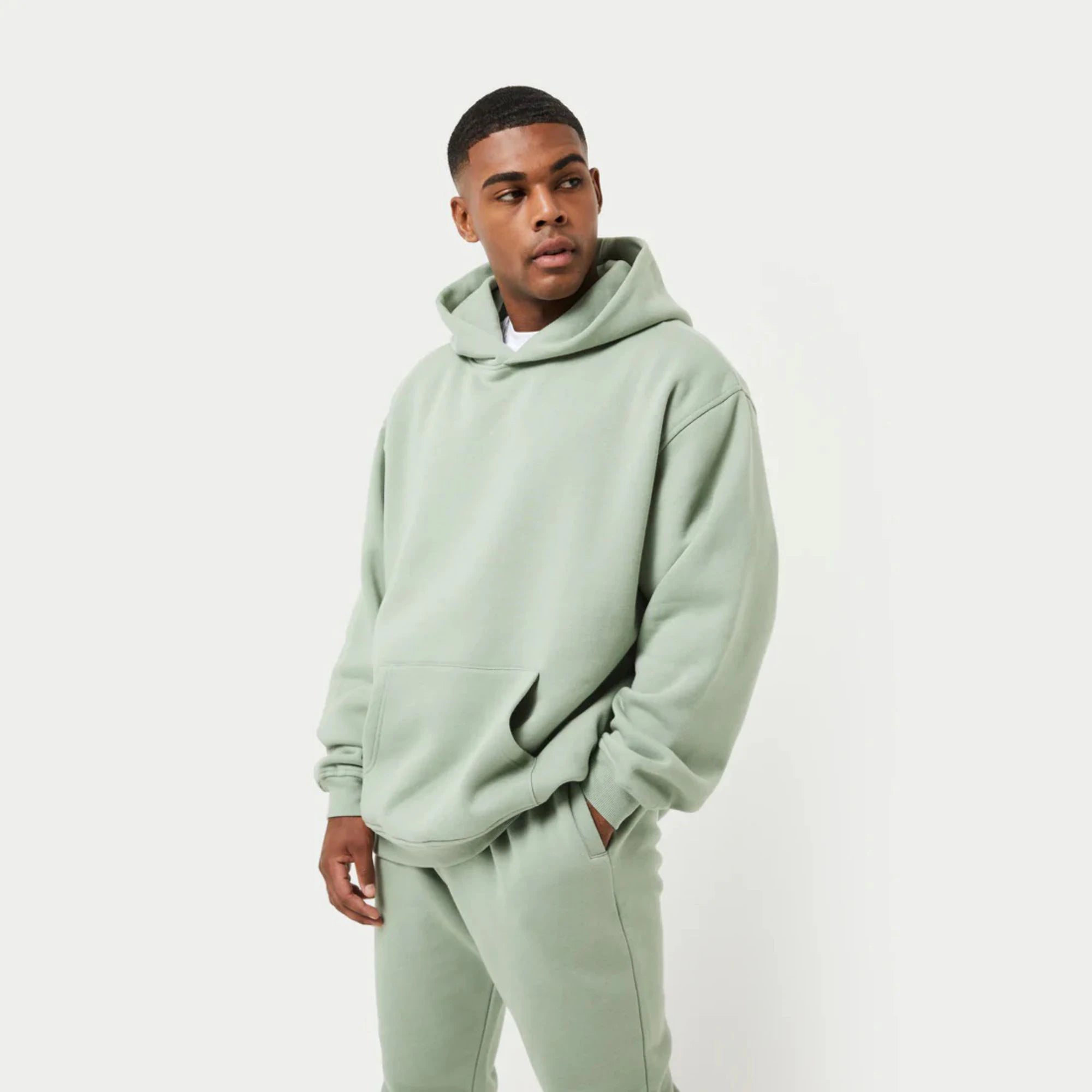 OEM Manufacturers Drop Shoulder 100% Cotton Zipper Hoodie Heavy Weight Oversized Zip up Men Cropped Boxy Mens Hoodie