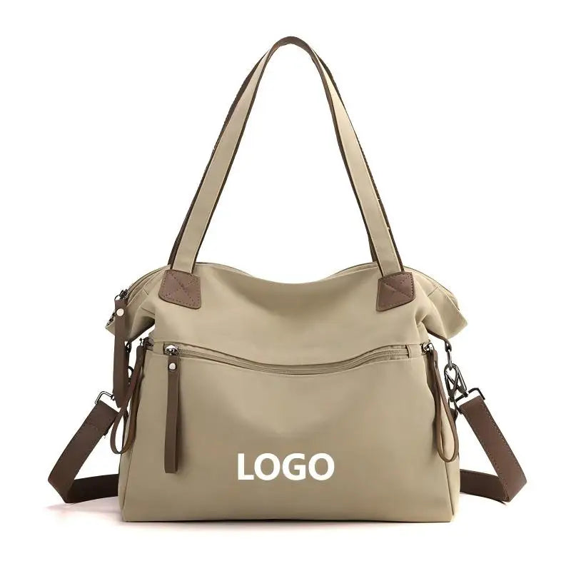 Customized New Women's Canvas Bag Single Shoulder Fashion Leisure Retro Versatile Crossbody Bag Large Capacity Women's Handbag