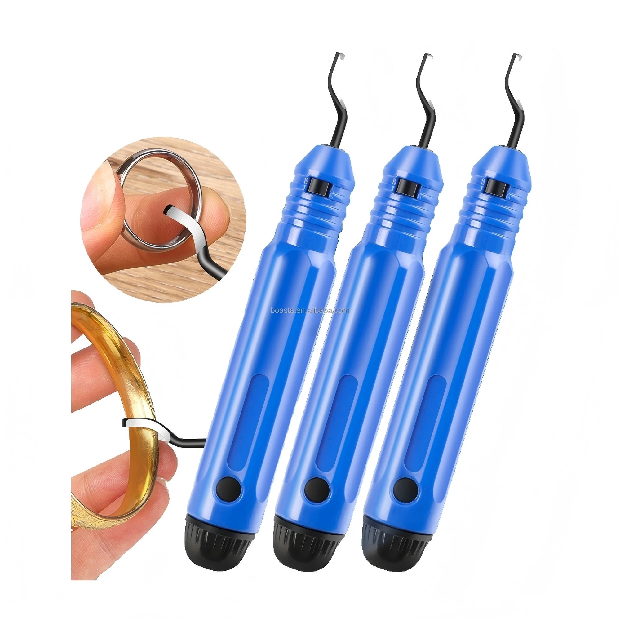 Boasta Jewelry Deburring Chamfer Tool Gold Silver Ring Bracelet Inner Edge Scraper Burr Remover Manual Hand Jewelry Making Tool