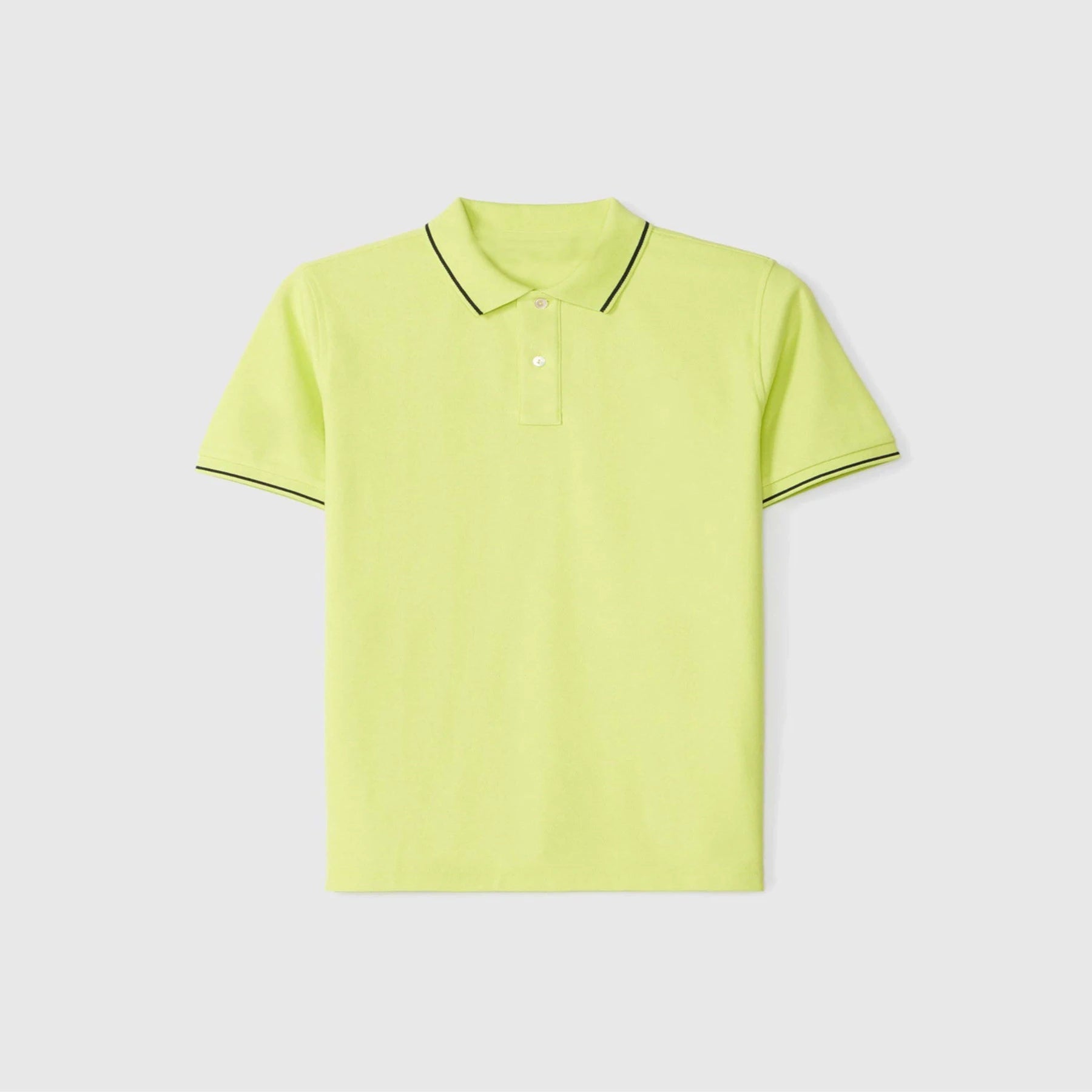 Men's Solid 100% Cotton Golf for with Mesh Panels and Pocket-Breathable & Cool for Hot and Humid Conditions