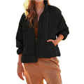 In-Stock Autumn/Winter New European & American Women's Lightweight Zip Compressible Cotton Coat - Short Down Jacket