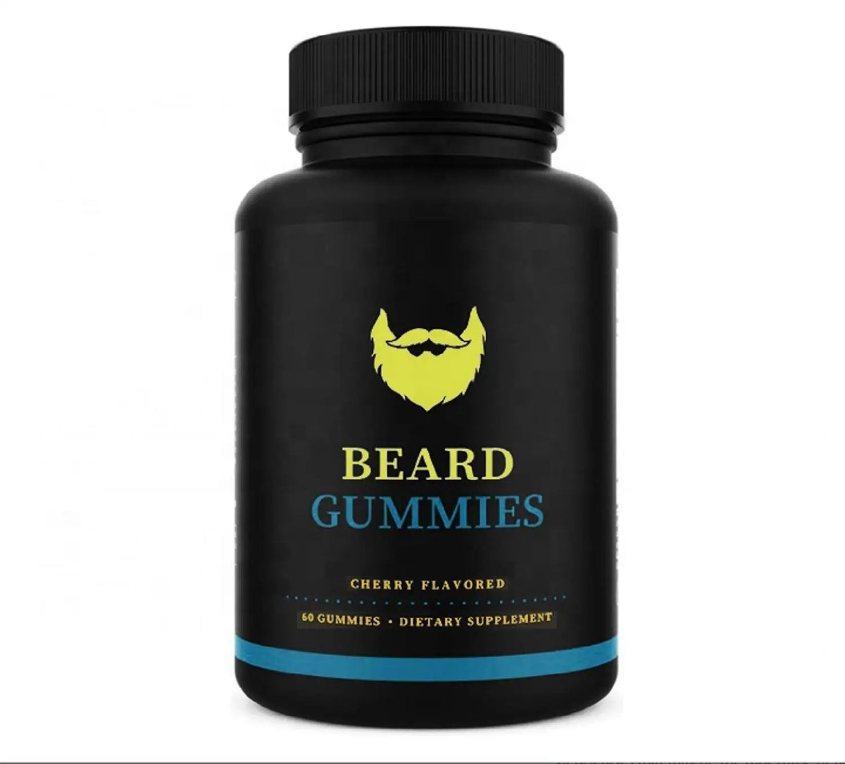 Wholesale Private Label Vegan Cherry Flavor Vitamins tin Beard Gummies For Men Thicker And Fuller Beard Growth MegaBDM