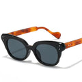 Logo Custom 2025 Summer Fashion Women Cat Eye Sunglasses UV400 Butterfly Shaped Rivets Punk Sun Glasses
