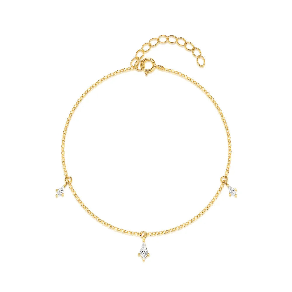 Latest Design Adjustable Bracelet Jewelry Kite Zircon Link Bracelets for Girls