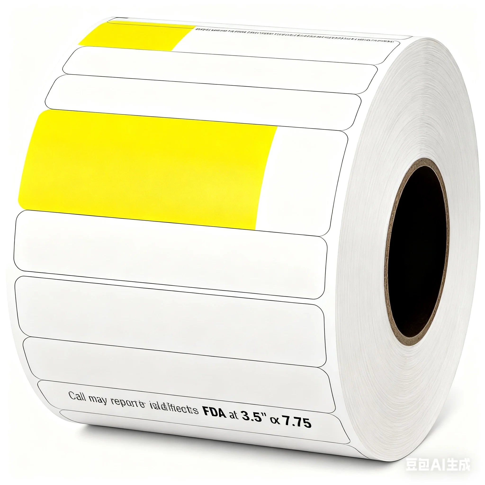 Custom Direct Thermal Label - 3.5" X 7.75"