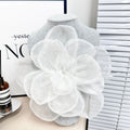 3D Embroidery Large Flower Brooch Organza Floral Patches DIY Clothing Accessory Corsage Applique Brooch for Clothing Garment