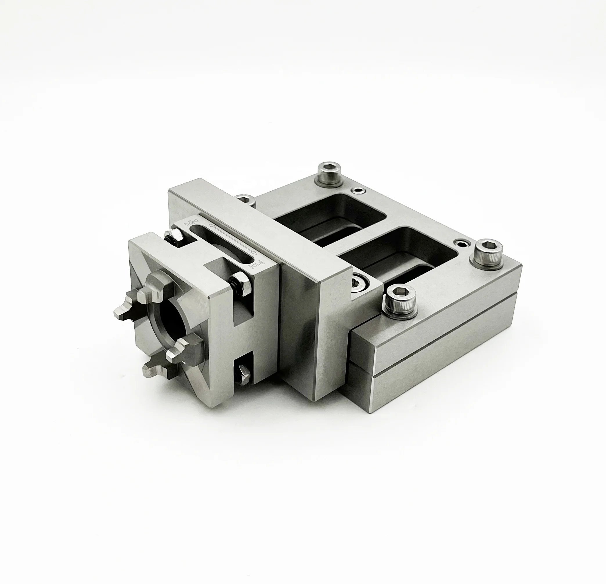HPEDM Precision Stainless Steel Manual Quick Chuck with Adapter Plate for Wire Edming HE-W06584
