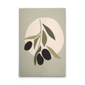Made In Germany - Home Decor Canvas Picture Olives Modern - Wall Mural In Green And Cream - Canvas Picture On Stretcher Frame