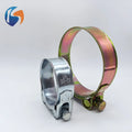 Zinc Plated Heavy Duty T-bolt Hose Clamp European Style High Clamping Force Oil Pipe Fixing Clip Factory Price MegaBDM