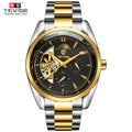 TEVISE 795A Automatic Mechanical Watch 2024 Top Selling Waterproof Men Business Moon Phase Multiple Time Zone Wristwatch