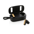 Recycled Plastic and Bamboo Promotional Headphones for Gift Sets