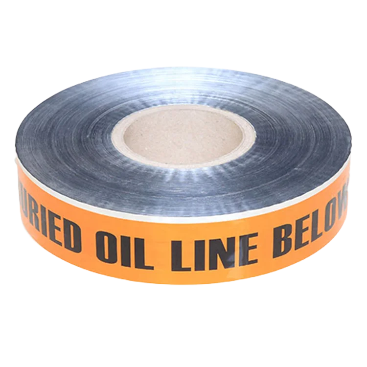 Wholesale Detectable Protective Warning Tape PE Aluminum Material Printed Underground Warning for Pipe and Cable