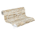 Made Germany Self Adhesive Peel Stick Stone Beige Cream Non Woven Wallpaper 840x053m for Living Room Bedroom Gym-Highly