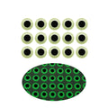 Fishing Lure Eyes 3mm-6mm Glow in the Dark Lifelike Fish Eyes Stickers 3d Eyes for Fly Fishing DIY Accessories