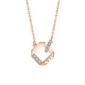 Women Necklaces Valentine'S Day Gift 925 Sterling Silver Jewellery Cubic Zirconia Pendant Chain Custom Jewelry Name Necklace
