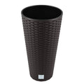 Rato 27 liter pot with insert 30 x 30 x 57.2 cm in dark ochre color