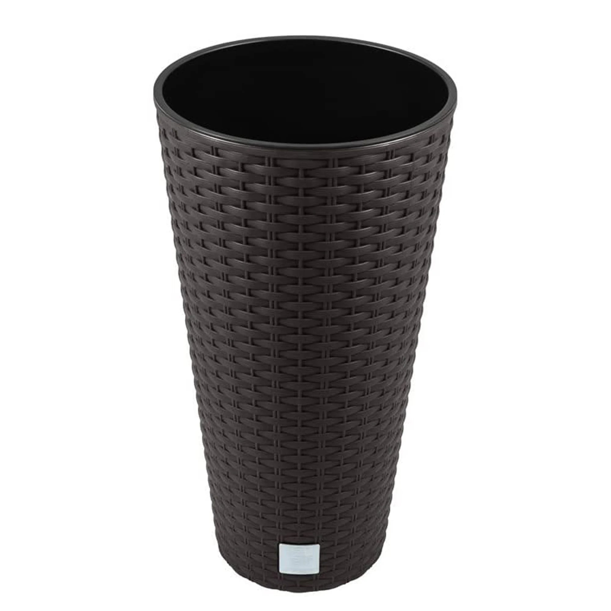 Rato 27 liter pot with insert 30 x 30 x 57.2 cm in dark ochre color