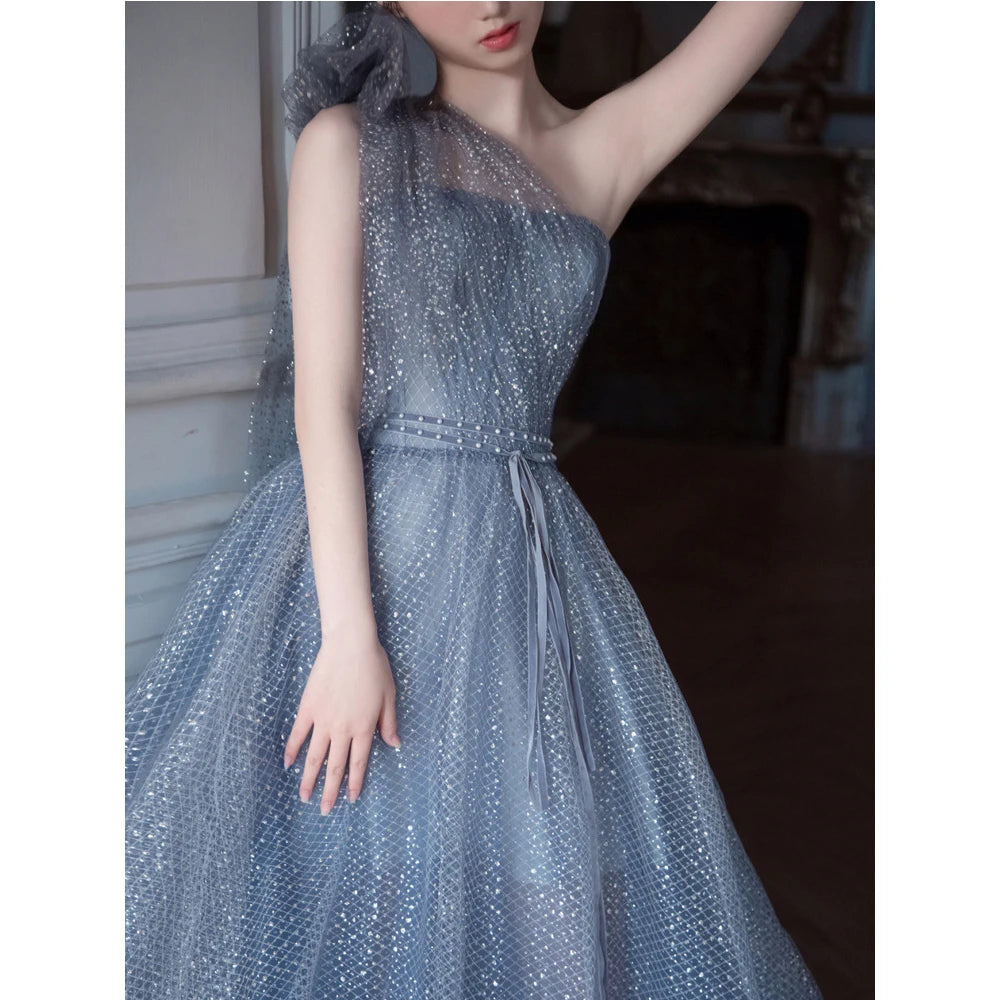 Off Shoulder Floor-Length Evening Gown Luxury Formal Party Dresses Women