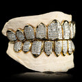 Custom Made 925 Sterling Silver Grills Princess Cut VVS Moissanite Endless Invisible Set Diamonds Gold Dental Teeth Grillz MegaBDM