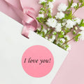 Pink 2 Inch Color Thermal Printer Self-Adhesive Thermal Direct Label Round Blank Sticker for Packaging 750 Pcs Per Roll