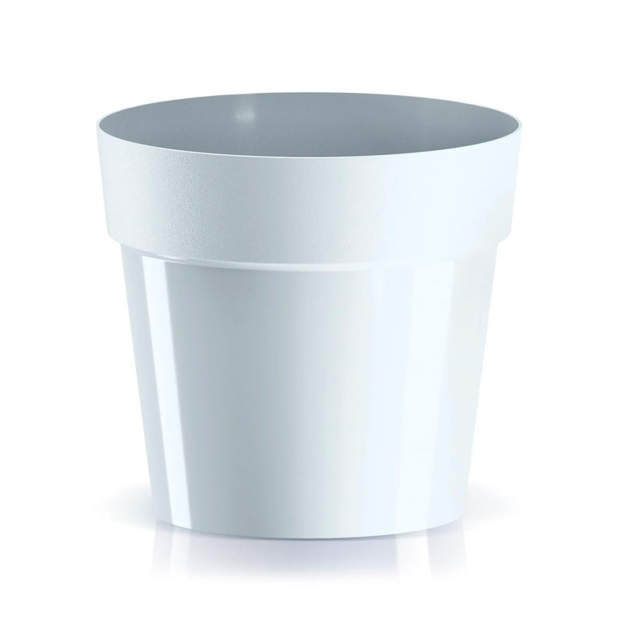 CUBE BASIC flower pot dimensions (mm) 124x124x114 color White