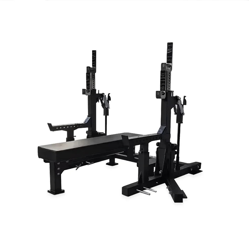 Modern Durable Metal Bench Press Squat Rack Gym Fitness Equipment for Strength Training Safety First