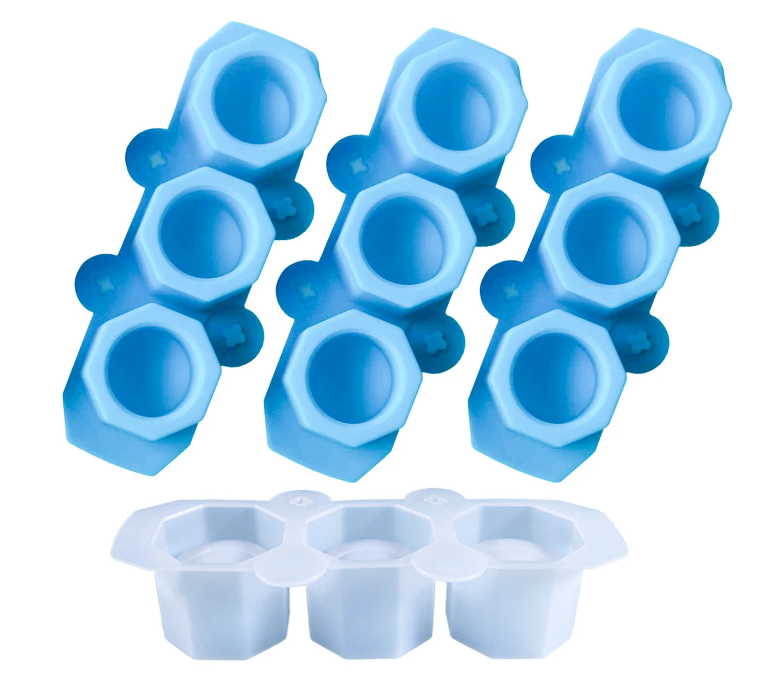 3 Even Ice Cup Silicone Diamond Shaped Ice Mold Cocktail Silicone Ice Lattice Succulent Pot Mold DIY Plaster Mold