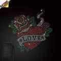 New Arrivals Heart Iron on Rhinestone Transfer