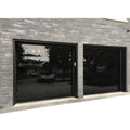 Hot Selling Aluminum Alloy Garage Door with Frosted Black Glass Frameless Sectional Windproof Tempered Glass Door