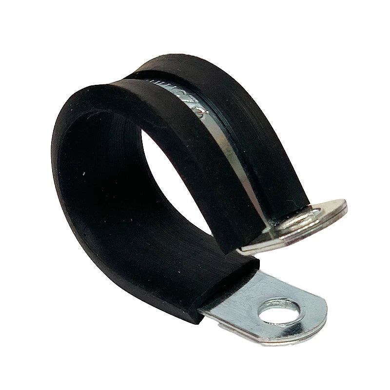 P Type Stainless Steel Insulated Rubber Hose Clamps EPDM Material