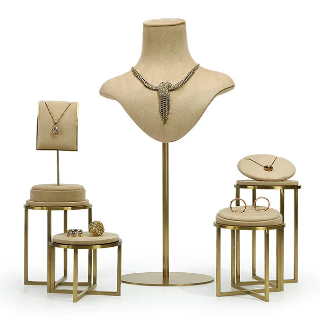WYP Wholesale Custom DIY Bracelet Necklace Ring Earring Holder Jewelry Display Stand Set