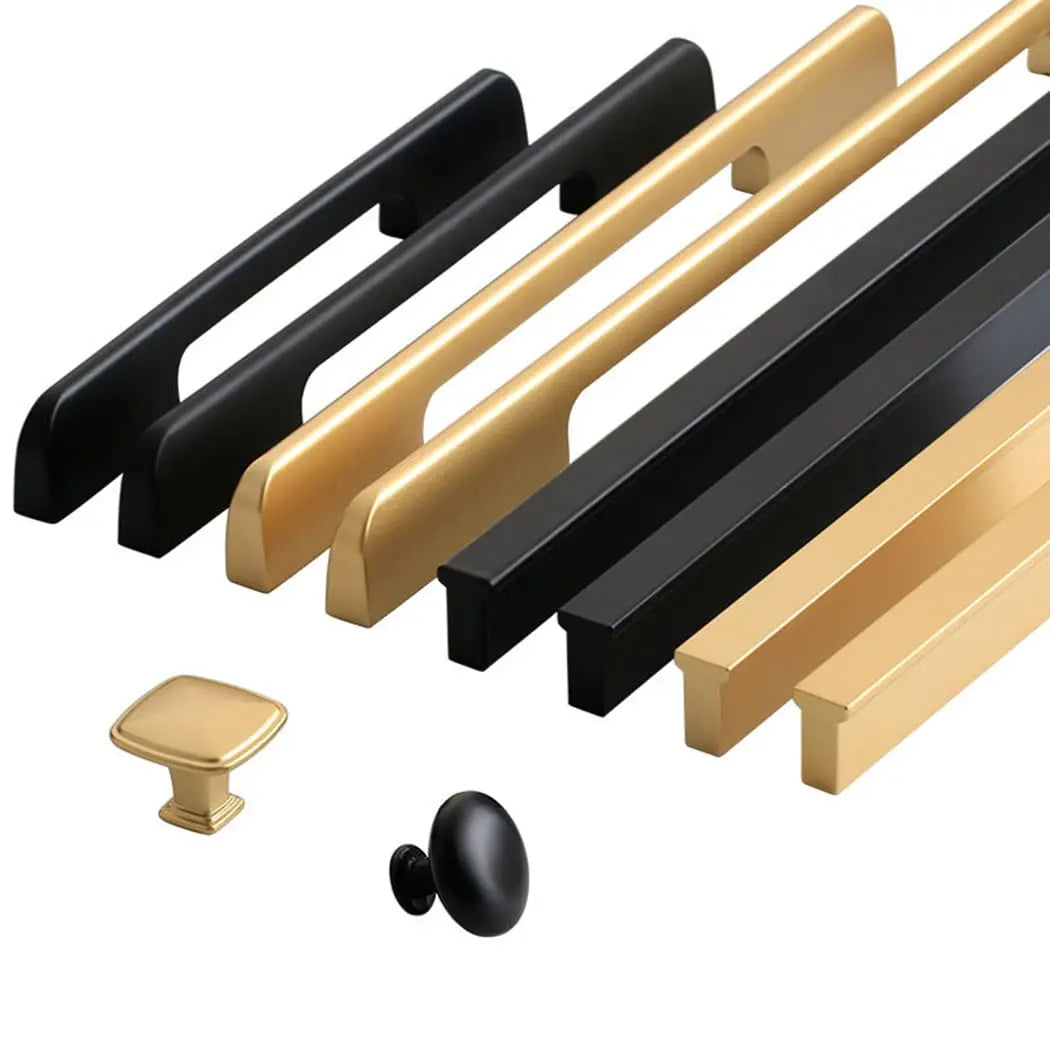 Modern Aluminium Alloy Design Pull Handle Gold Color Luxury Wardrobe Door Loog Handle for Door