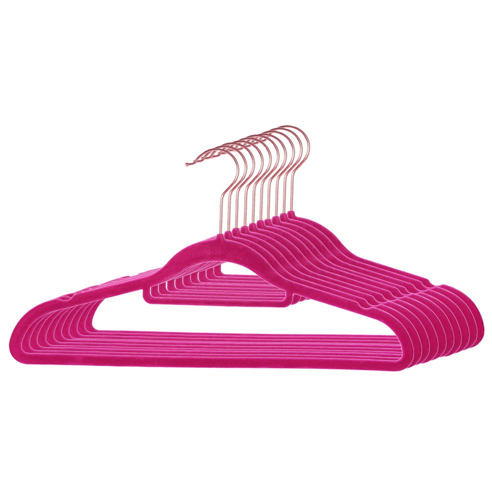 Factory Supply Custom Ultrathin Velvet Clothing Hanger With Gold Hook